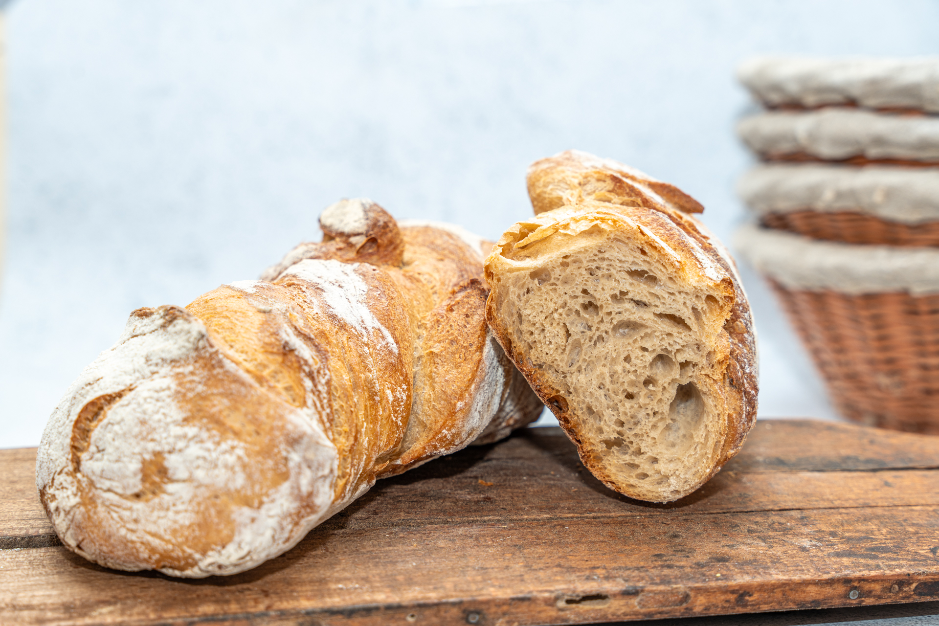 Watterlot boulangerie Saint Valéry sur Somme pain coupé Pain charpentier