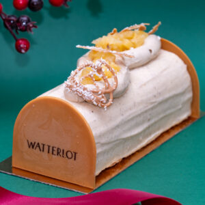 Watterlot Boulangerie Patisserie Saint Valery sur somme Bûche Solea noel 2024 Ananas/Vanille