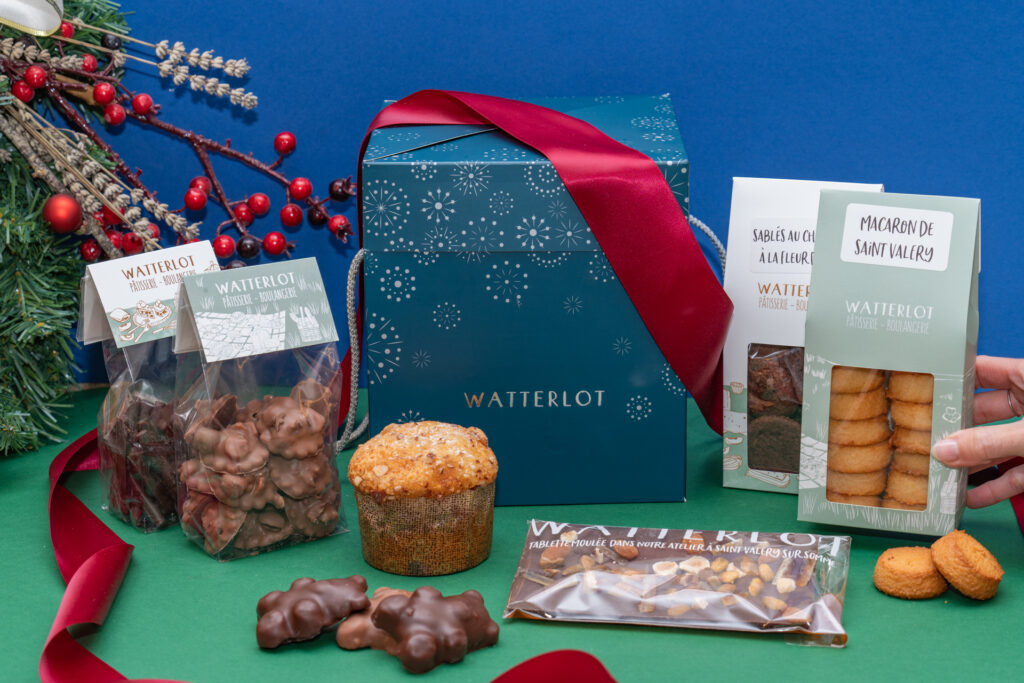 Watterlot boulangerie Saint Valéry sur Somme coffret cadeau noël assortiment gourmand