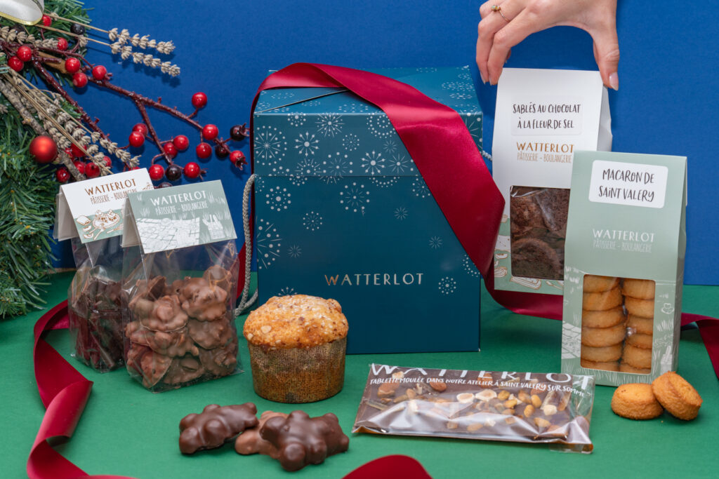 Watterlot boulangerie Saint Valéry sur Somme coffret cadeau noël assortiment gourmand