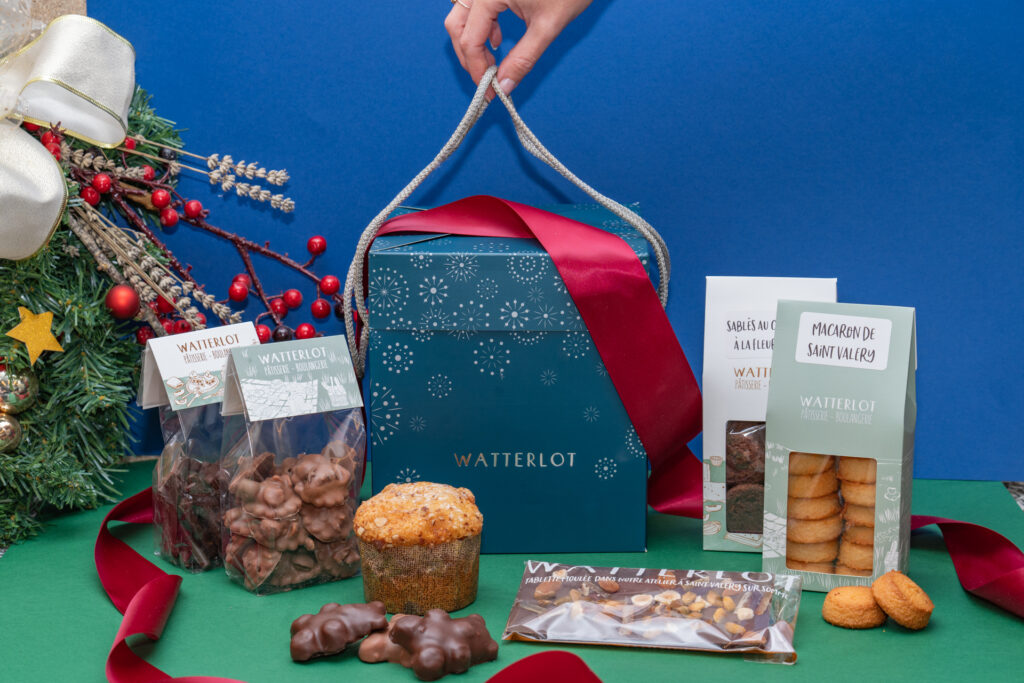 Watterlot boulangerie Saint Valéry sur Somme coffret cadeau noël assortiment gourmand