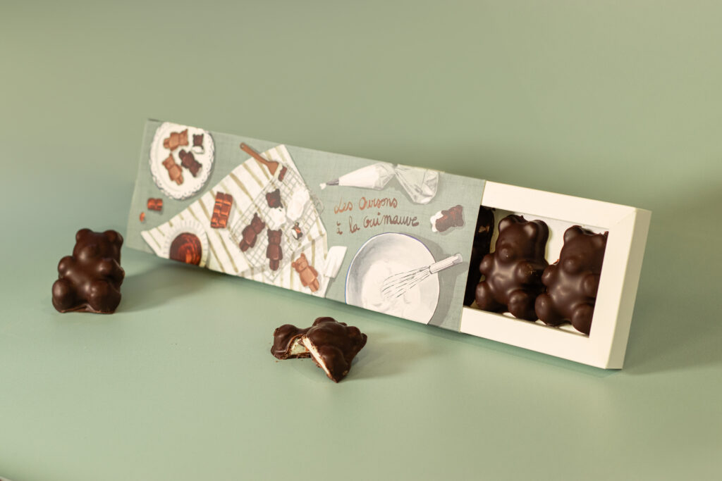 Watterlot boulangerie pâtisserie Saint Valéry sur Somme Abbeville pâtisserie oursons guimauve chocolat noir