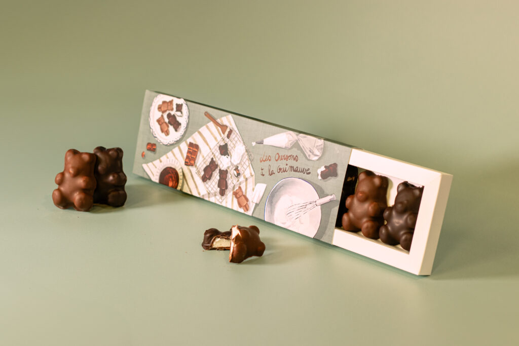 Watterlot boulangerie pâtisserie Saint Valéry sur Somme Abbeville pâtisserie oursons guimauve chocolat noir, chocolat au lait