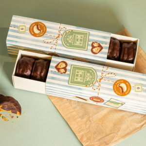 Watterlot boulangerie pâtisserie Saint Valéry sur Somme Abbeville pâtisserie macaron macaron au beurre salé enrobé de chocolat